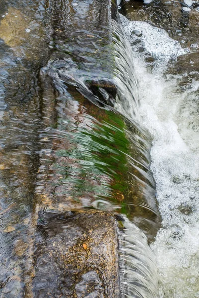Fließendes Wasser Wirkt Wie Glas Des Moines Creek Bundesstaat Washington — Stockfoto