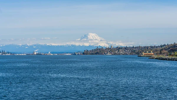 Utsikt Över Stranden Ruston Nära Tacoma — Stockfoto