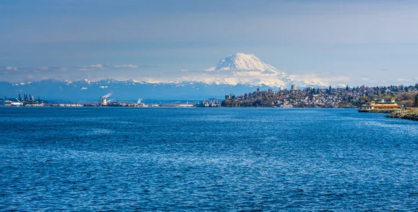 Widok Brzeg Ruston Koło Tacoma — Zdjęcie stockowe
