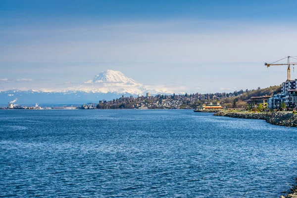 Ruston Tacoma Yakınlarındaki Kıyı Şeridi Manzarası — Stok fotoğraf