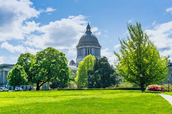 The campus at the Washington State Capitol in Olympia, Washington.