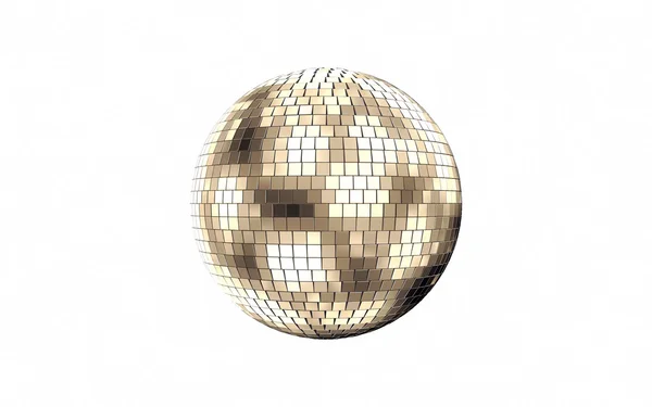 Disco zrcadlová koule izolovaných na bílém pozadí Stock Snímky