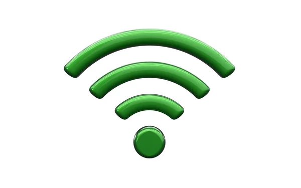 Símbolo de rede sem fio Wi Fi — Fotografia de Stock