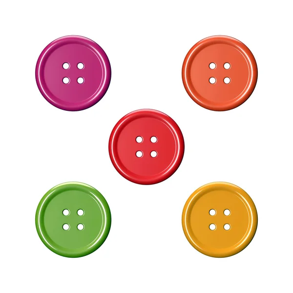 (Giyim) düğmeleri dikiş Colourful