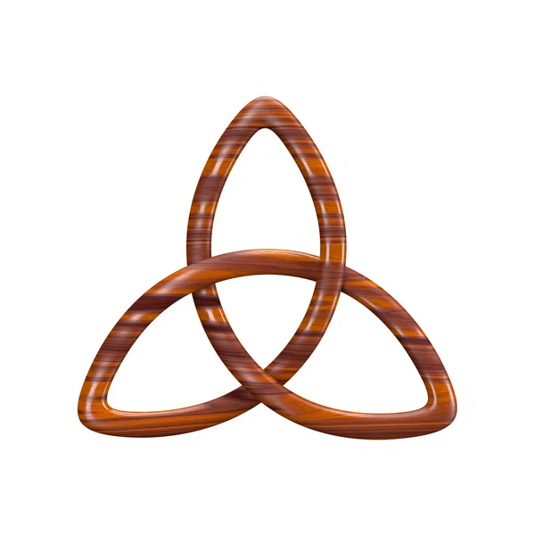 3D ілюстрація Трійці вузол або Трікветр — стокове фото