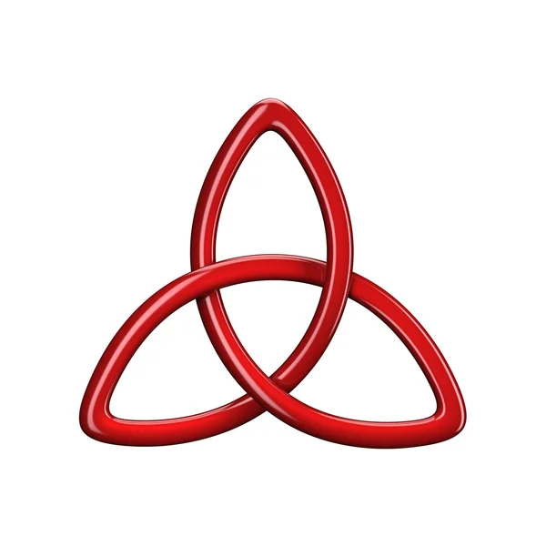 3D obrázek Trinity knot nebo Triquetra Royalty Free Stock Fotografie