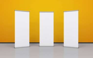 Boş silindir afiş kümesi