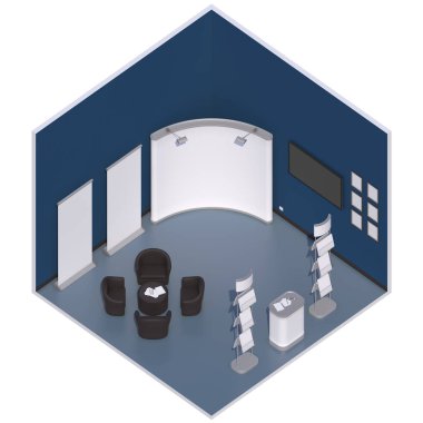 Fuar standında standı 