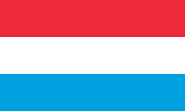 Lüksemburg, ulusal bayrak bayrak — Stok Vektör