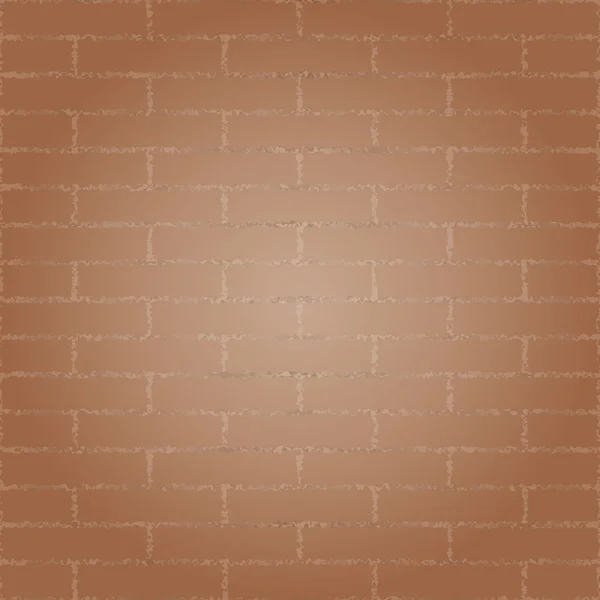 Vintage wall background in brown brick — Stock Vector