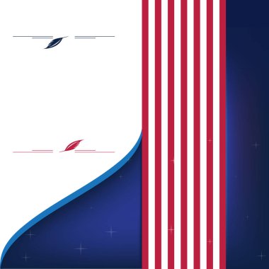 ABD şerit tarzı arka plan bayrak doğru yükselen