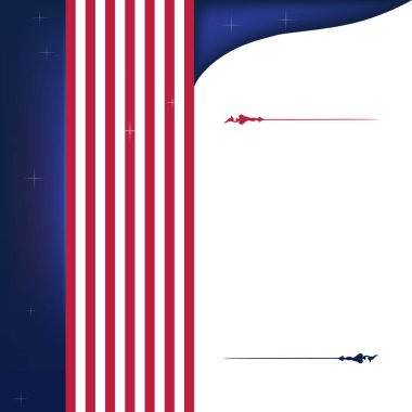 ABD şerit bayrağı yukarı sağa tarzı arka plan