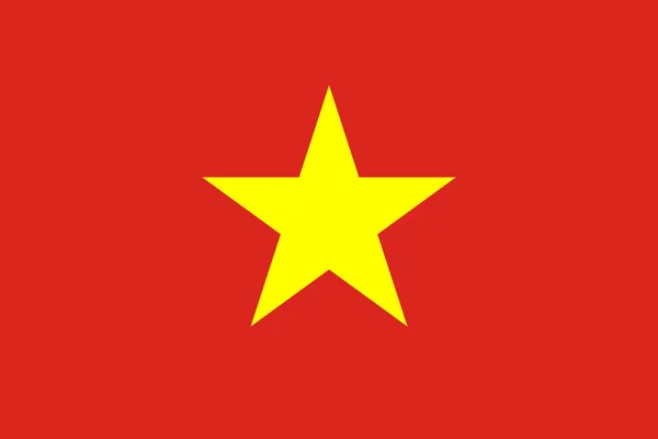 越南国旗标准官方比例 — 图库矢量图片