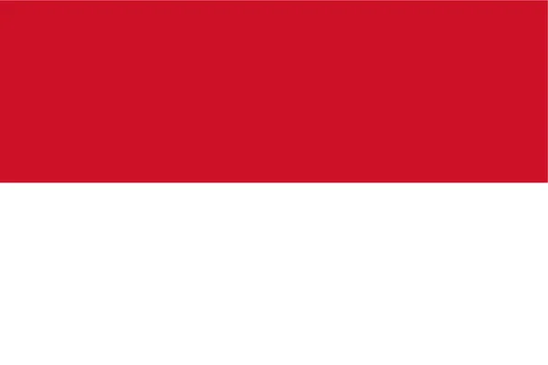 Endonezya standart resmi oranlarını bayrağı — Stok Vektör