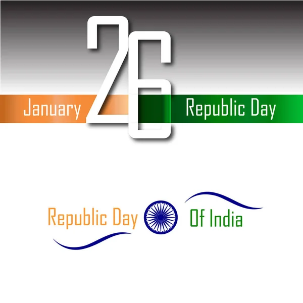 День Республики Индия, 26 января — стоковый вектор