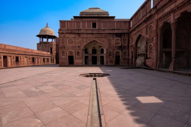 Agra Fort,a UNESCO World Heritage site,was built in 11th century. clipart