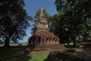 Antik pagoda adlı Wat pha sak Tapınağı, Chiang saen, Tayland