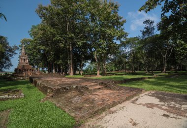 Antik pagoda adlı Wat pha sak Tapınağı, Chiang saen, Tayland