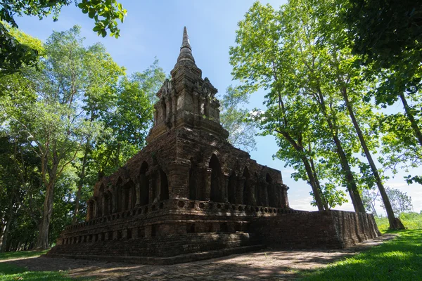 Wat pa sak, Tempel im Teakholzwald in Chiang Saen. — Stockfoto