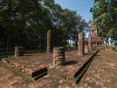 Antik pagoda adlı Wat pha sak Tapınağı, Chiang saen, Tayland