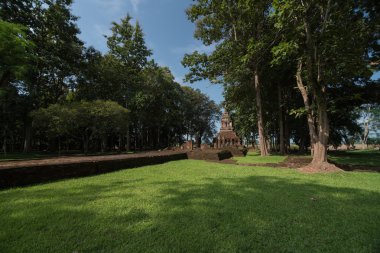 Antik pagoda adlı Wat pha sak Tapınağı, Chiang saen, Tayland