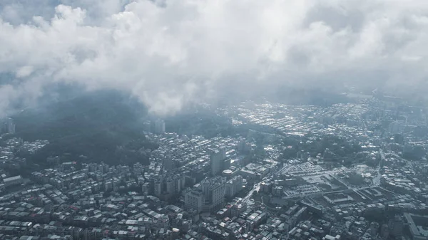 Het Uitzicht Taipei Hoofdstad Van Taiwan Vanaf Top Van Taipei — Stockfoto