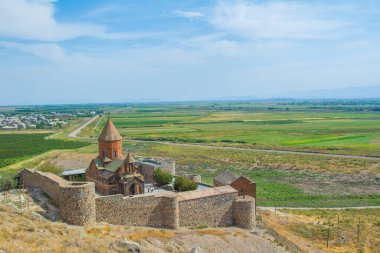   Kilise doğası arka plan manzarası