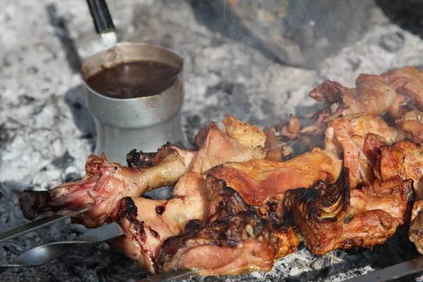 Cennet, dünya, şömineler, çimenler, manzara çiçekler yanıyor.