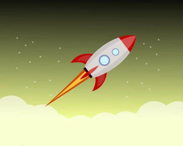 Başlangıç roket — Stok Vektör