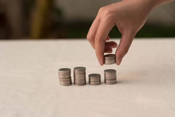 Hand throwing coin