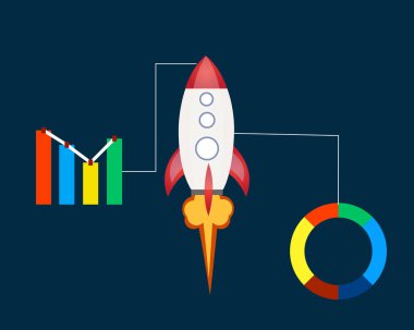 Roket vektör grafik