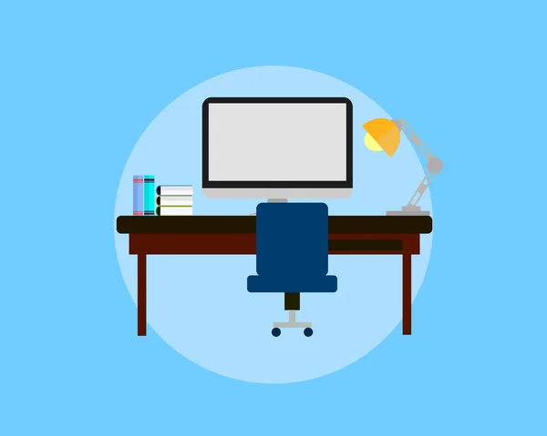 Concepto espacio de trabajo — Vector de stock