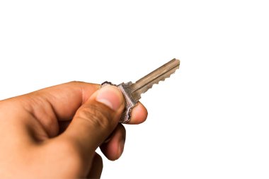 Kapı izole el ve anahtar kilidini.