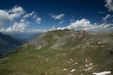 Manzaraya Grossglockner yüksek Alp Road, Avusturya