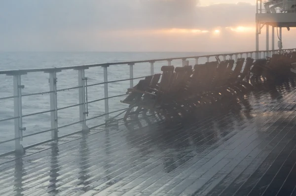 Κατάστρωμα ενός κρουαζιερόπλοιου — Φωτογραφία Αρχείου