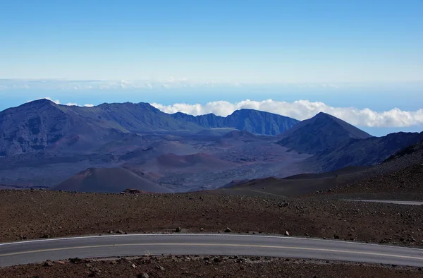 거리 Mauna Kea 관측소, 하와이, 미국 — 스톡 사진