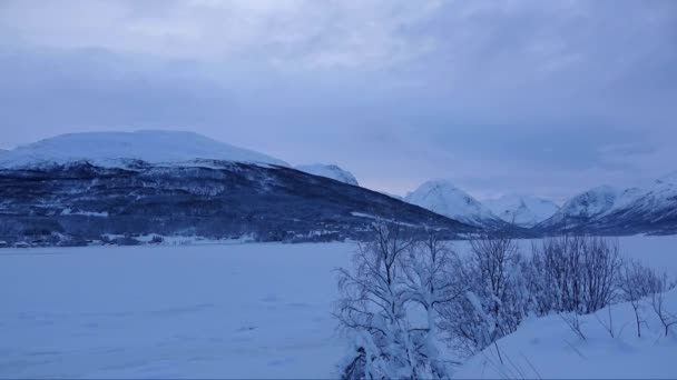 Fagernes, Troms, Norway — Stock video
