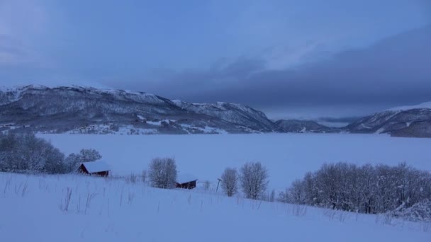 Fagernes, Troms, Norway — Stok video