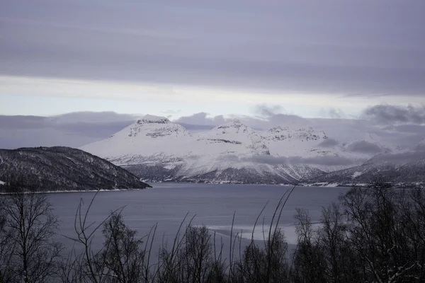 Sorkjosleira Fjord, Troms, Norway — Φωτογραφία Αρχείου