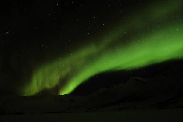 Luces boreales cerca de Tromso, Noruega —  Fotos de Stock