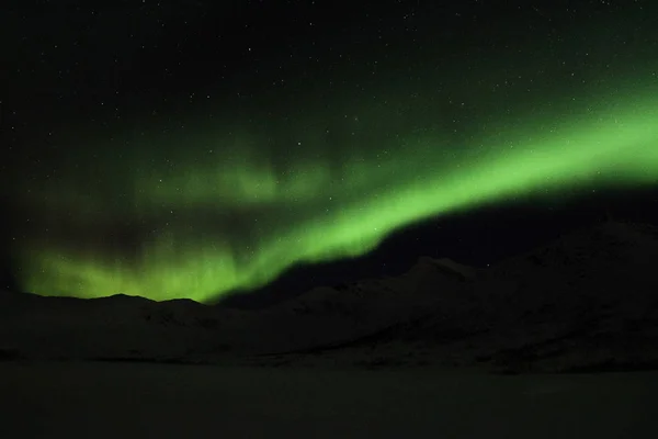 Luzes do norte perto de Tromso, Noruega — Fotografia de Stock