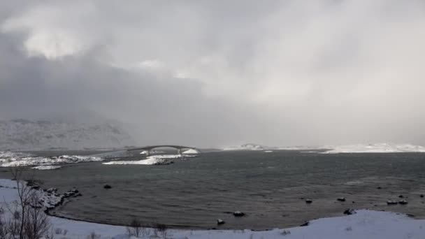 Município Flakstad no Lofoten, Noruega — Vídeo de Stock
