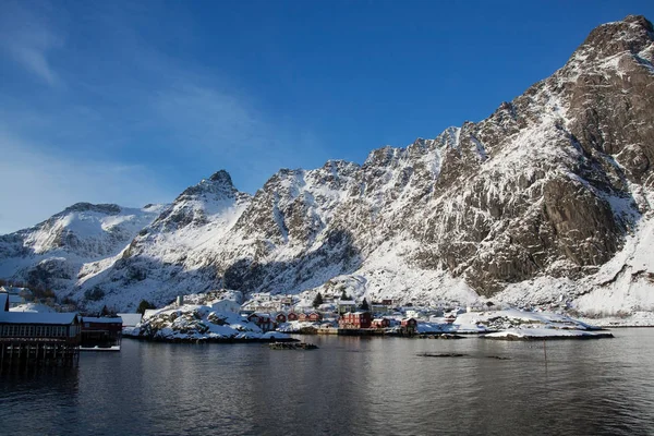 마을 A, Lofoten 노르웨이 — 스톡 사진