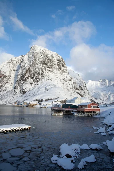 Pagi di Hamnoya di Lofoten, Norwegia — Stok Foto