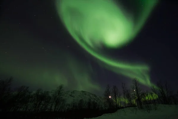 Northern Lights near Lyfjord, Norway — Stock Photo, Image