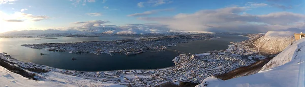 Sunset over Tromso, Norway — Stock Photo, Image