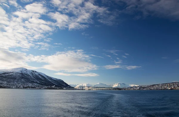 Zima w Tromsoe, Norwegia — Zdjęcie stockowe