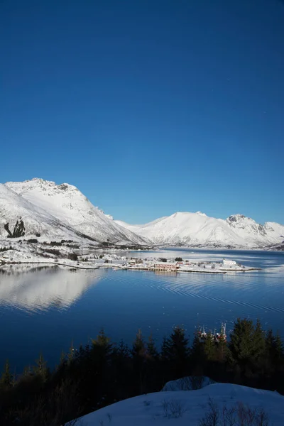 Sildpollnes εκκλησία, Lofoten της Νορβηγίας — Φωτογραφία Αρχείου