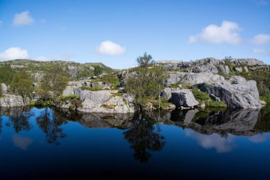 Preikestolen, Rogaland, Norveç için yol