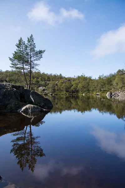 Way to the Preikestolen, Rogaland, Norway — Stock Photo, Image